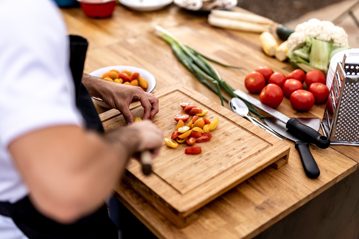 Hands-on cooking demonstration at workshop